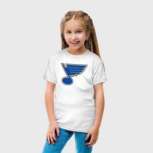 Детская футболка St Louis Blues / Белый – фото 4