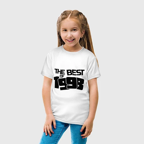 Детская футболка The best of 1998 / Белый – фото 4