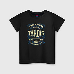 Футболка хлопковая детская Time & Space: Tardis, цвет: черный