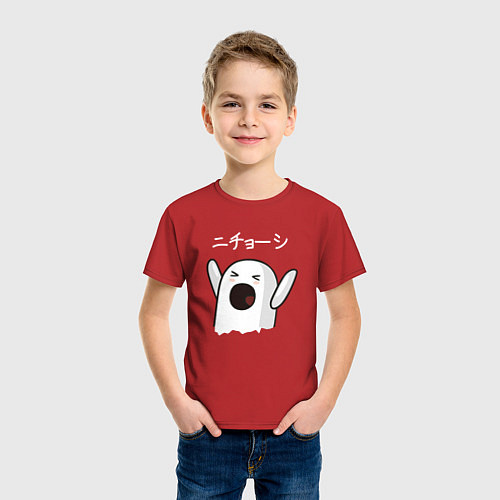 Детская футболка Ничоси азиат / Красный – фото 3