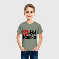Футболка хлопковая детская Изи катка, цвет: авокадо — фото 2