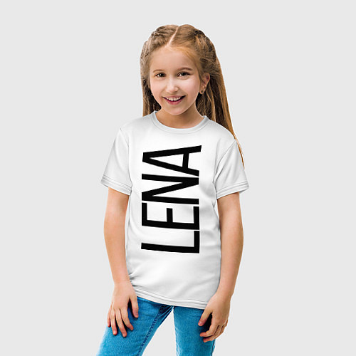 Детская футболка Лена / Белый – фото 4