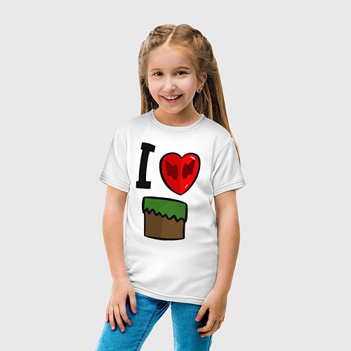 Детская футболка I love Dilleron / Белый – фото 4
