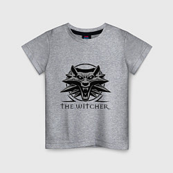Футболка хлопковая детская The Witcher 3, цвет: меланж