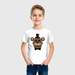 Футболка хлопковая детская Freddy FNAF, цвет: белый — фото 2