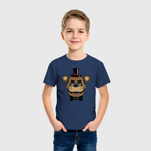 Детская футболка Freddy FNAF / Тёмно-синий – фото 3