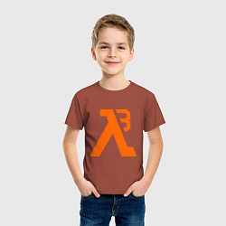 Футболка хлопковая детская Half-Life 3: Orange, цвет: кирпичный — фото 2