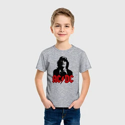 Футболка хлопковая детская AC/DC Madness, цвет: меланж — фото 2