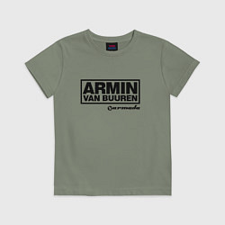 Футболка хлопковая детская Armin van Buuren, цвет: авокадо