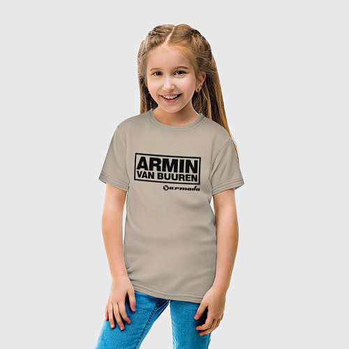Детская футболка Armin van Buuren / Миндальный – фото 4