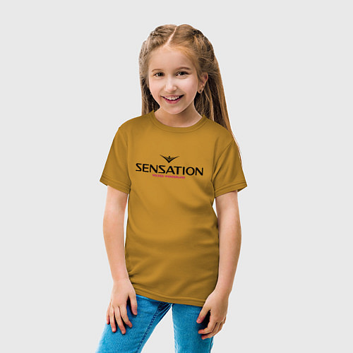 Детская футболка Sensation: Wicked Wonderland / Горчичный – фото 4