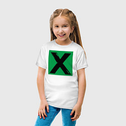 Футболка хлопковая детская Ed Sheeran X, цвет: белый — фото 2