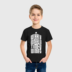 Футболка хлопковая детская Talk Whovian To Me, цвет: черный — фото 2