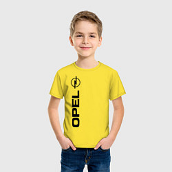 Футболка хлопковая детская OPEL, цвет: желтый — фото 2