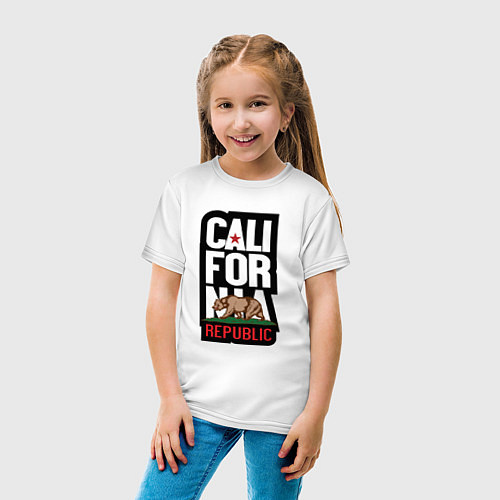 Детская футболка CALIFORNIA REPUBLIC / Белый – фото 4