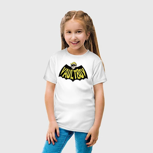 Детская футболка Vaultboy / Белый – фото 4