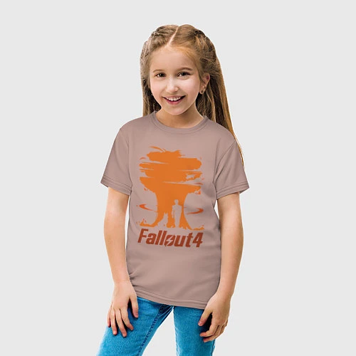 Детская футболка Fallout 4: Atomic Bomb / Пыльно-розовый – фото 4