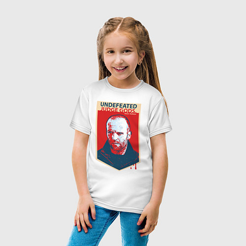 Детская футболка Джейсон Стэтхэм / Белый – фото 4