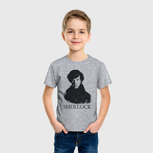 Детская футболка Sherlock Art / Меланж – фото 3