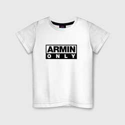 Футболка хлопковая детская Armin Only, цвет: белый