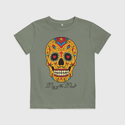 Детская футболка Мексиканский череп
