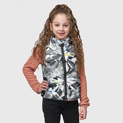 Детский жилет Бриллиантовое мерцание, цвет: 3D-красный — фото 2