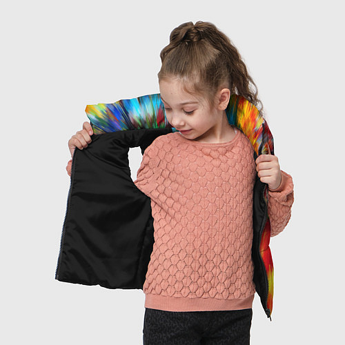 Детский жилет Абстракция разноцветная и яркая / 3D-Черный – фото 4
