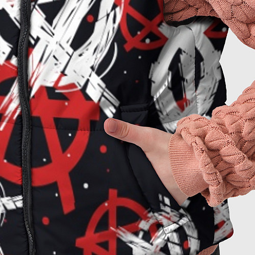 Детский жилет Анархия - паттерн / 3D-Красный – фото 5