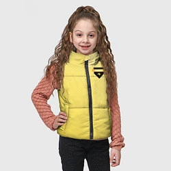 Детский жилет Hufflepuff, цвет: 3D-светло-серый — фото 2