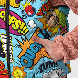 Детский жилет Pop art comics, цвет: 3D-черный — фото 2