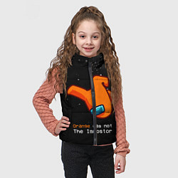 Детский жилет AMONG US - Orange, цвет: 3D-светло-серый — фото 2