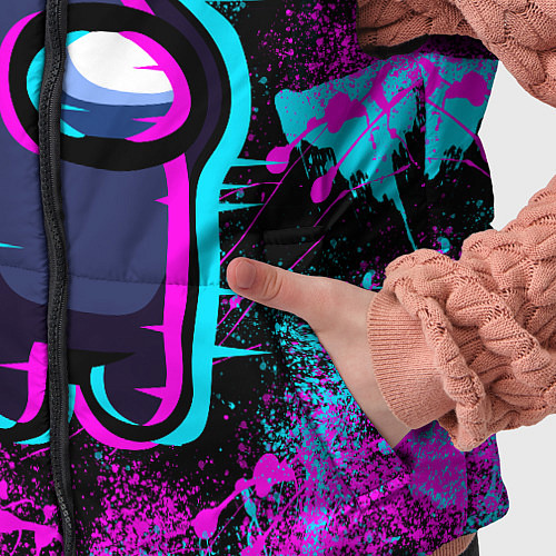 Детский жилет NEON AMONG US / 3D-Красный – фото 5