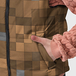 Детский жилет Minecraft камуфляж, цвет: 3D-светло-серый — фото 2