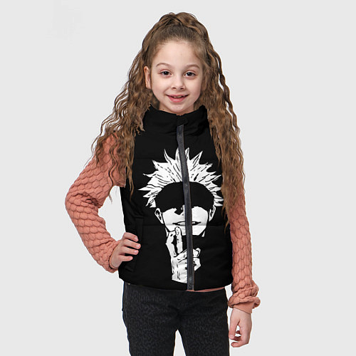 Детский жилет Магическая Битва / 3D-Светло-серый – фото 3