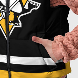 Детский жилет Питтсбург Пингвинз Форма1, цвет: 3D-светло-серый — фото 2