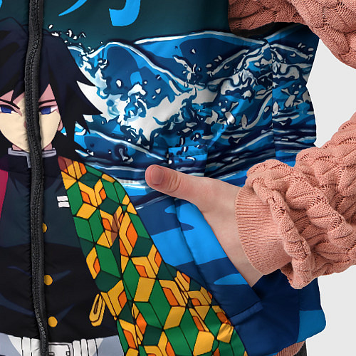 Детский жилет Гию Томиока Кокушибо Kimetsu no Yaiba / 3D-Красный – фото 5