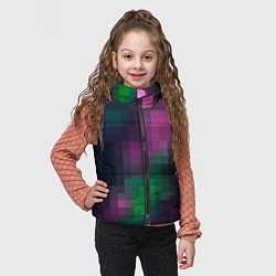 Детский жилет Разноцветный геометрический уз, цвет: 3D-черный — фото 2