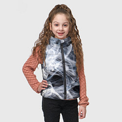 Детский жилет Графика дыма, цвет: 3D-черный — фото 2