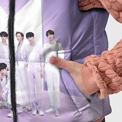 Детский жилет BTS Purple, цвет: 3D-светло-серый — фото 2