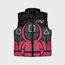 Детский жилет SQUID GAME: ФИГУРКИ СТРАЖЕЙ, цвет: 3D-светло-серый