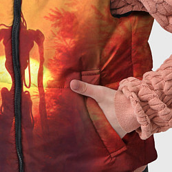 Детский жилет СИРЕНОГОЛОВЫЙ НА ЗАКАТЕ, цвет: 3D-красный — фото 2