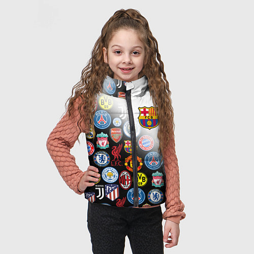 Детский жилет FC BARCELONA LOGOBOMBING / 3D-Светло-серый – фото 3