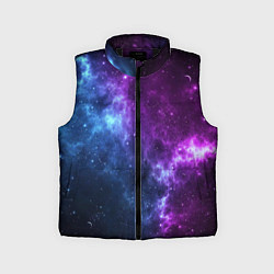 Детский жилет NEON GALAXY НЕОНОВЫЙ КОСМОС, цвет: 3D-черный