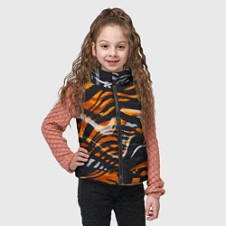 Детский жилет Окрас тигра, цвет: 3D-красный — фото 2