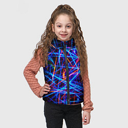 Детский жилет NEON LINES Glowing Lines Effect, цвет: 3D-черный — фото 2