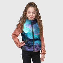 Детский жилет Разноцветные тучи, цвет: 3D-черный — фото 2