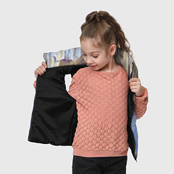 Детский жилет Разноцветные лоскуты ткани тряпка Rags hanging on, цвет: 3D-черный — фото 2