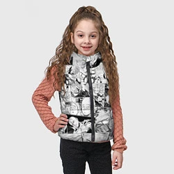 Детский жилет Ванпанчмен паттерн, цвет: 3D-черный — фото 2