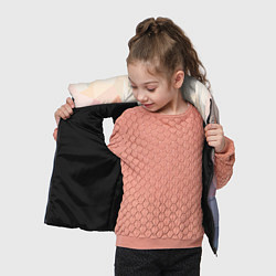 Детский жилет Полигональная свежесть 2022, цвет: 3D-черный — фото 2