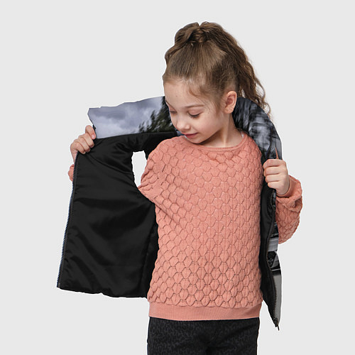 Детский жилет Ауди на скоростном шоссе Audi on the expressway / 3D-Черный – фото 4